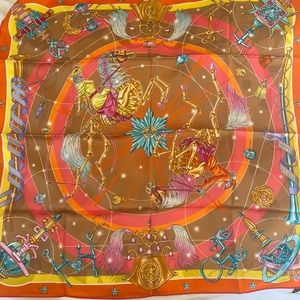 Brand new in box Hermes chorus stellarum scarf 70